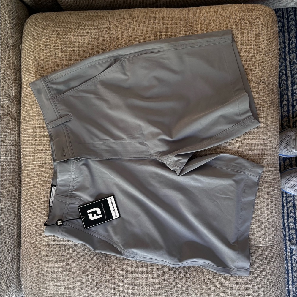 Gray Footjoy Golf Shorts